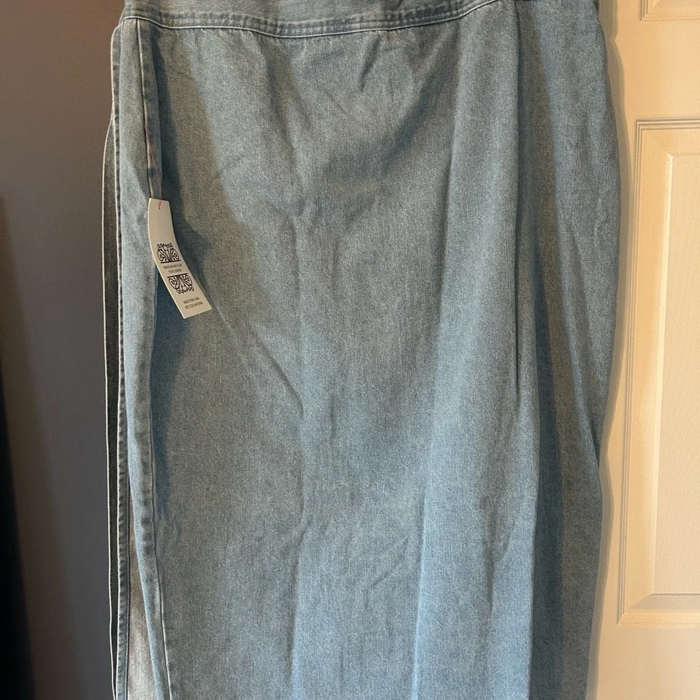 Never Fully Dressed Denim Jasper Wrap Skirt